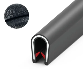 Osłona krawędzi PVC 1–3,5 mm 517, czarna, wciskana, metr bieżący