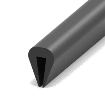 Osłona krawędzi PVC 1–1,5 mm 1011, czarna, wciskana, metr bieżący