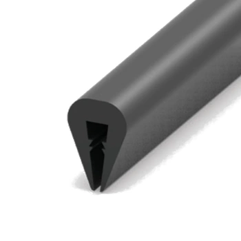 Osłona krawędzi PVC 1–1,5 mm 1010, czarna, wciskana, metr bieżący