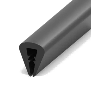 Osłona krawędzi PVC 1–1,5 mm 1012, czarna, wciskana, metr bieżący