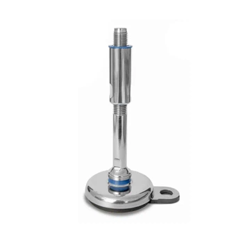 Higieniczna stopka wahliwa 80mm śruba M16 z kotwieniem do 500kg INOX