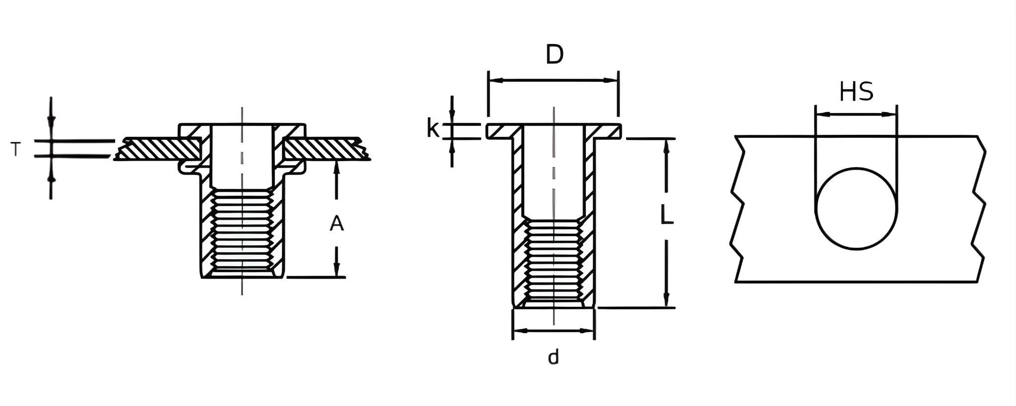 Nitonakrętka M10 walcowa z kołnierzem płaskim, stal ocynkowana – 50 szt. ESF