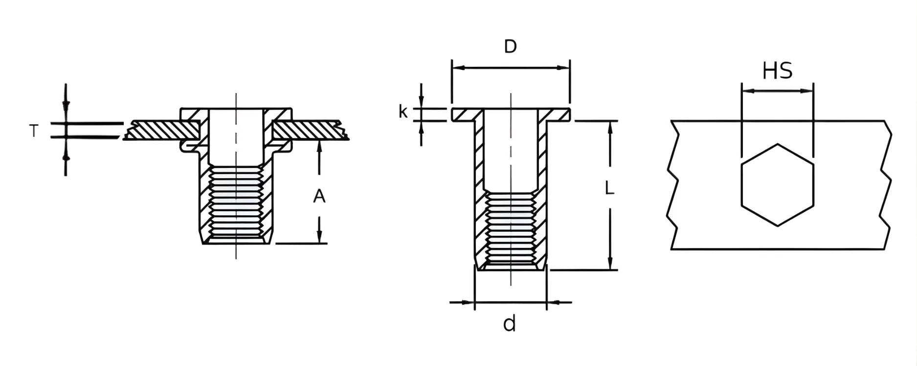 Nitonakrętka M10 sześciokątna z kołnierzem płaskim, stal ocynkowana – 50 szt. FHFHB