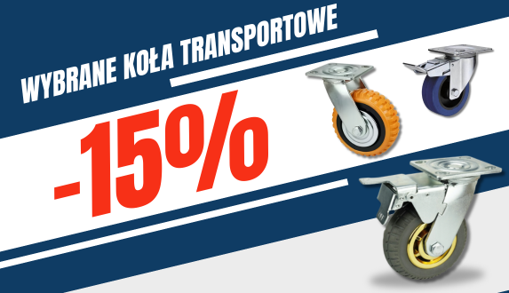 🛞 Promocja -15% na wybrane koła przemysłowe