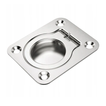 Uchwyt wpuszczany składany 60x50 mm stal nierdzewna INOX