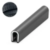 Osłona krawędzi PVC 1–2 mm 502, czarna, wciskana, metr bieżący