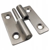 Zawias skrzydełkowy nierdzewny A=36,4 B=50, podnoszony, szlifowany, 4-otworowy, INOX LEWY