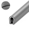 Osłona krawędzi PVC 1–2 mm 504, szara, wciskana, metr bieżący