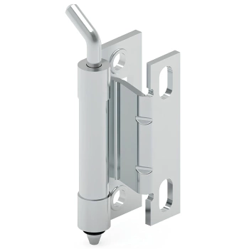 Zawias wewnętrzny stalowy 32,5x65 mm, zagięcie drzwi 20 mm, ocynk, otwory ⌀6,5 mm
