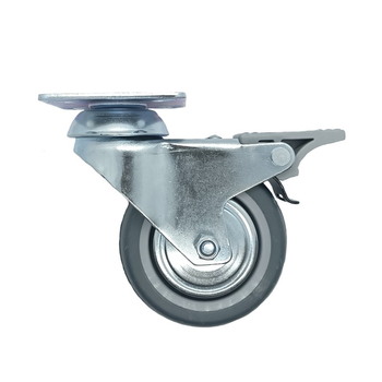 Koło obrotowe do 50kg tworzywo 75mm płyta hamulec