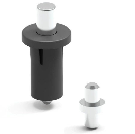 Zawias wewnętrzny 14,7x32 mm z poliamidu, sprężynowy