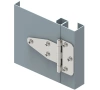 Zawias skrzydełkowy nierdzewny A=138 B=85, 6-otworowy, INOX
