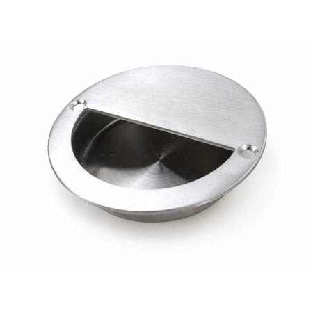 Uchwyt wpuszczany okrągły 90 mm stal nierdzewna INOX