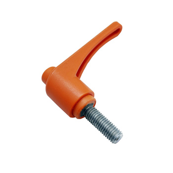 Rękojeść zaciskowa 63mm śruba M10x30 pomarańczowa dźwignia nastawna