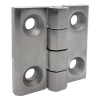 Zawias skrzydełkowy nierdzewny A=50 B=50 l=30, 4-otworowy, INOX