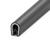 Osłona krawędzi PVC 1–2 mm 504, czarna, wciskana, metr bieżący