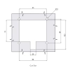 Zamek zatrzaskowy kontenerowy 121x125mm stal nierdzewna INOX