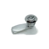 Zamek ćwierćobrotowy dwuskrzydłowy 3 mm, chromowany, korpus 18,5 mm, IP65