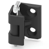 Zawias narożny metalowy prosty 31x42 mm, lakier czarny, na panel 1,5–2 mm
