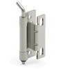 Zawias wewnętrzny nierdzewny 32,5x65 mm, zagięcie drzwi 20–24 mm, otwory ⌀6,5 mm, INOX