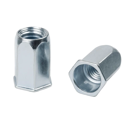 Nitonakrętka M4 sześciokątna z kołnierzem redukowanym, stal ocynkowana – 50 szt.