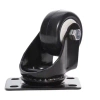 Koło skrętne do 40kg PVC 50mm płyta hamulec czarny bieżnik 