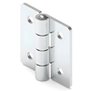 Zawias skrzydełkowy metalowy A=50 B=50 l=30, ocynkowany, 4-otworowy, stal