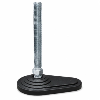 Stopka wahliwa 80mm, śruba M12x100 z kotwieniem bocznym  do maszyn, maks. obciążenie 800 kg