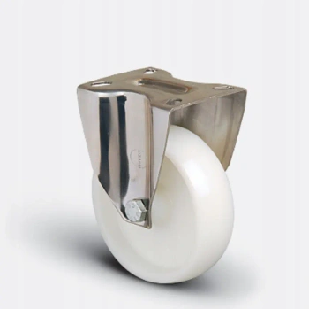 Koło stałe do 120 kg poliamid 80 mm płyta INOX