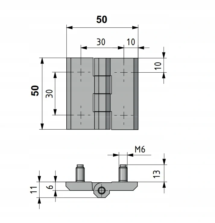 Zawias skrzydełkowy A=50 B=50 l=30, stal nierdzewna 4-śruby, INOX pol_pl_Zawias-skrzydelkowy-A-50-B-50-l-30-stal-nierdzewna-4-sruby-INOX-1683_2