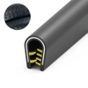 Osłona krawędzi EPDM 1–4 mm 538, czarna, wciskana, metr bieżący