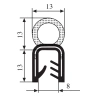 Uszczelka EPDM 4-6 mm '062' górna METR BIEŻĄCY