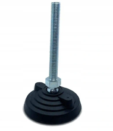 Stopka poziomująca wahliwa Ø110 mm, M16x150, karbowana, do kotwienia, do 1000 kg