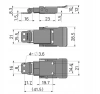 Zatrzask kolankowy 49x22,5mm stal zapinka