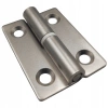 Zawias skrzydełkowy nierdzewny A=36,4 B=50, podnoszony, szlifowany, 4-otworowy, INOX LEWY