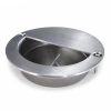 Uchwyt wpuszczany okrągły 90 mm stal nierdzewna INOX
