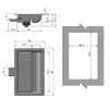 Zamek zatrzaskowy kontenerowy mały 88x56mm stal nierdzewna INOX