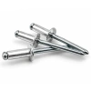 Nity zrywalne otwarte 3x6 mm aluminiowo-stalowe łeb kopułkowy 50szt