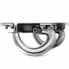Zawias wewnętrzny nierdzewny 28,5x107 mm, zagięcie drzwi 25 mm, otwory ⌀7 mm, INOX