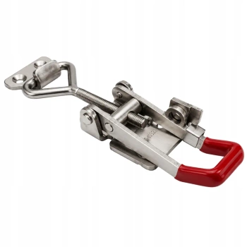 Zatrzask kolankowy nierdzewny regulacja 79-93mm na kłódkę INOX