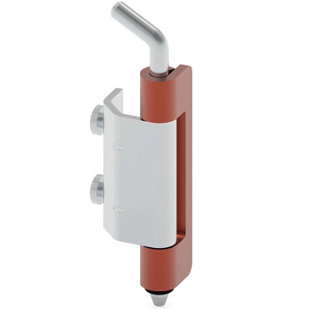 Zawias wewnętrzny stalowy 23x60 mm, zagięcie drzwi 18 mm, ocynk, otwory ⌀4 mm, do spawania