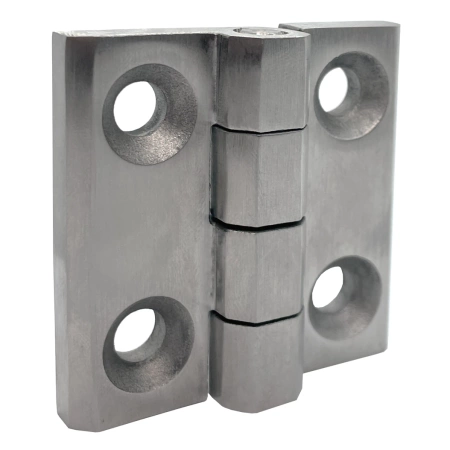 Zawias skrzydełkowy nierdzewny A=50 B=50 l=30, 4-otworowy, INOX