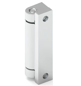 Zawias boczny 19x66x19,5 mm chromowany, ZnAl, 4 otwory, z adapterem, do szaf przemysłowych