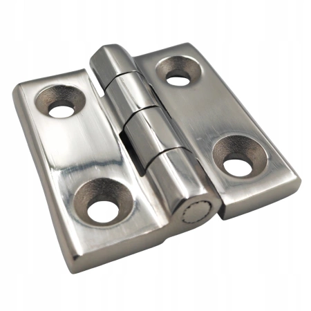 Zawias skrzydełkowy nierdzewny A=50 B=50 l=30, 4-otworowy, INOX