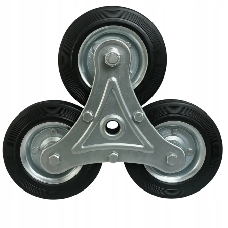 Trójramienne koło schodowe 160 mm / 130 kg do wózka transportowego