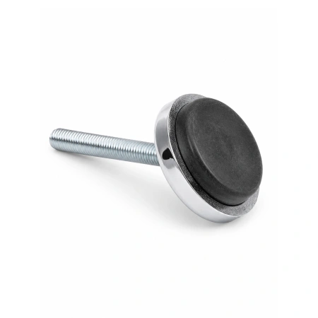 Stopka wahliwa 80mm, śruba M16x100 stalowa z gumą antywibracyjną 1500kg – stopa regulacyjna przegubowa