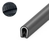 Osłona krawędzi PVC 1–2 mm 504, czarna, wciskana, metr bieżący