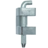 Zawias narożny 19x30, na panel 1,5-2 mm, chromowany, pręcik, ZnAl