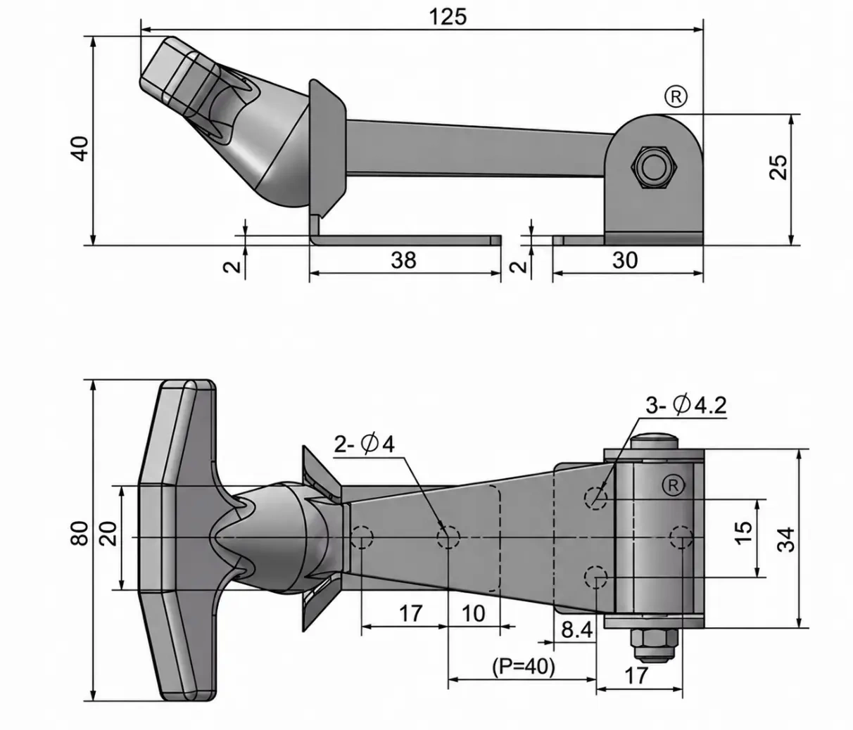 Zamknięcie gumowo-metalowe 118mm zapinka INOX pol_pl_Zamkniecie-gumowo-metalowe-118mm-zapinka-INOX-1774_2