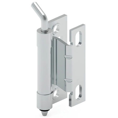 Zawias wewnętrzny stalowy 32,5x65 mm, zagięcie drzwi 24 mm, ocynk, otwory ⌀6,5 mm